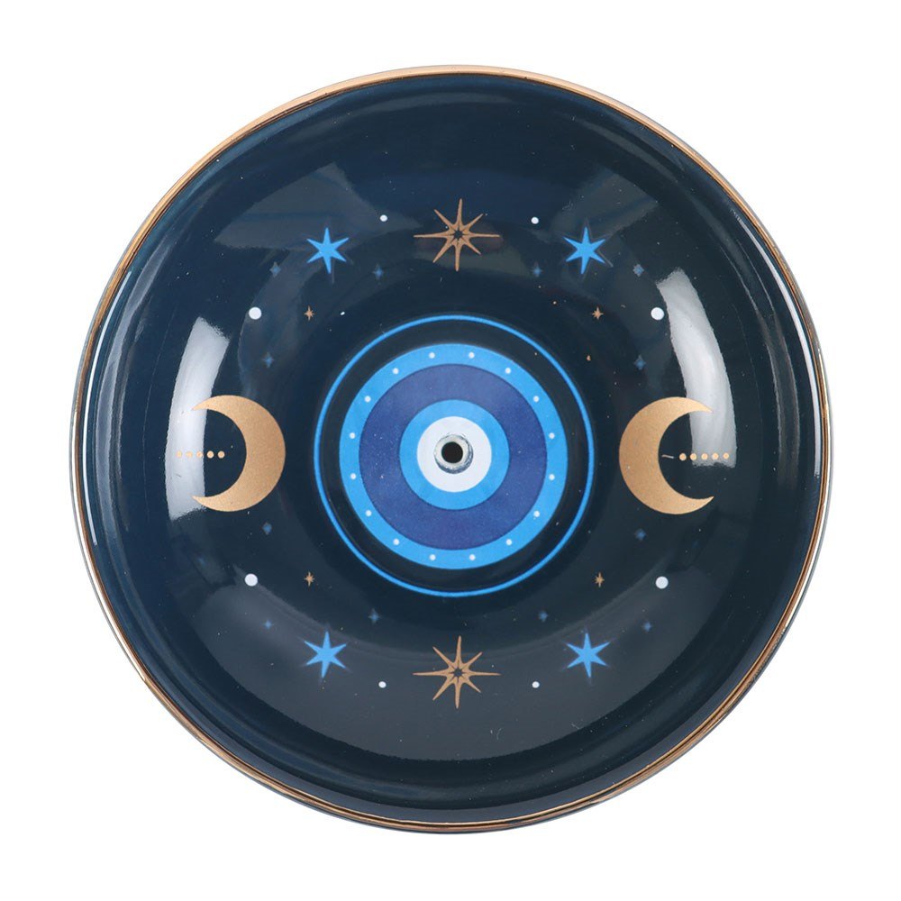 Something Different - Blue All Seeing Eye Print Weihrauchhalter - Blau